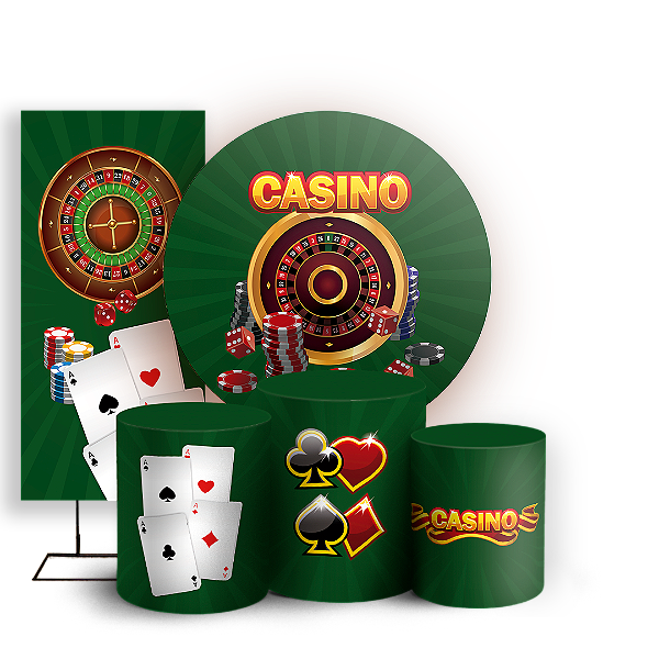 KIT Redondo Trio e Faixa - Cassino - Sublimado 3D