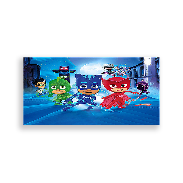 Painel Retangular - Pj Masks - Sublimado 3D