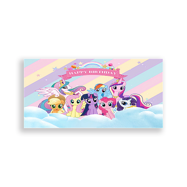 Painel Retangular - My Little Pony - Sublimado 3D