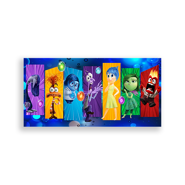 Painel Retangular - Divertida Mente - Sublimado 3D