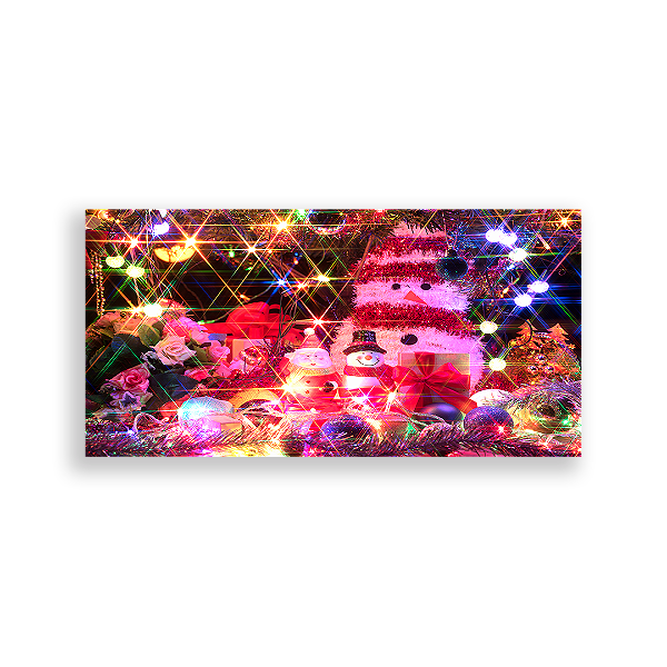 Painel Retangular - Natal Fundo Fotografico - Sublimado 3D