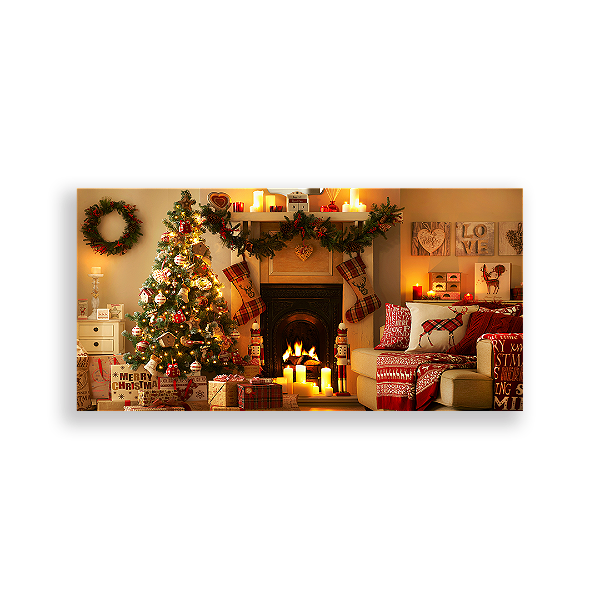 Painel Retangular - Natal Fundo Fotografico - Sublimado 3D