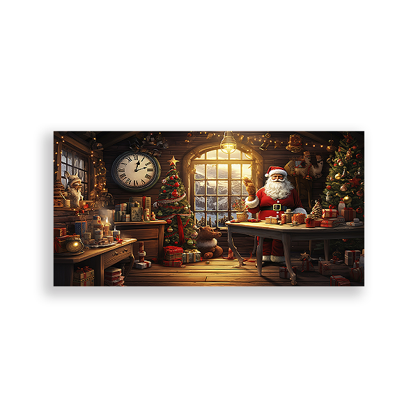 Painel Retangular - Natal Fundo Fotografico - Sublimado 3D