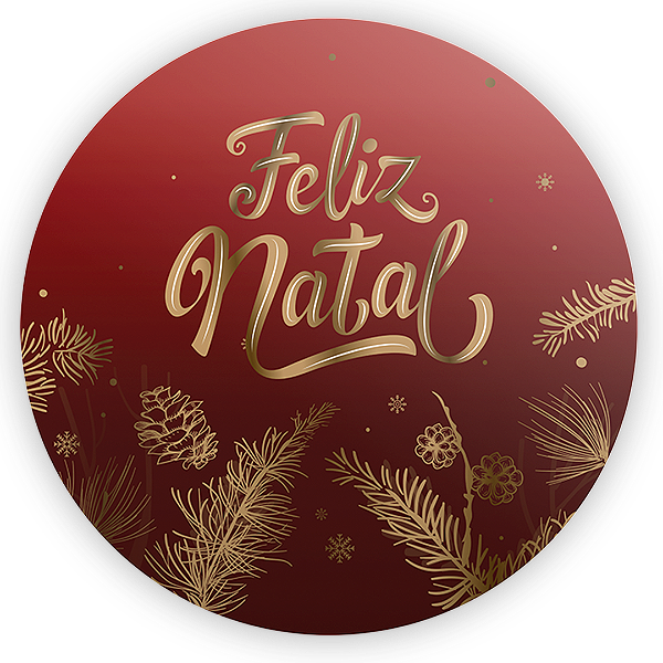 Painel Redondo - Natal - Sublimado 3D