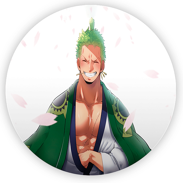 Painel Redondo - Zoro One Piece - Sublimado 3D