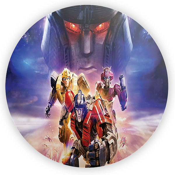 Painel Redondo - Transformers - Sublimado 3D