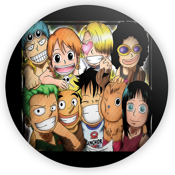 Painel Redondo - One Piece - Sublimado 3D