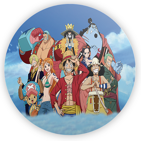 Painel Redondo - One Piece - Sublimado 3D