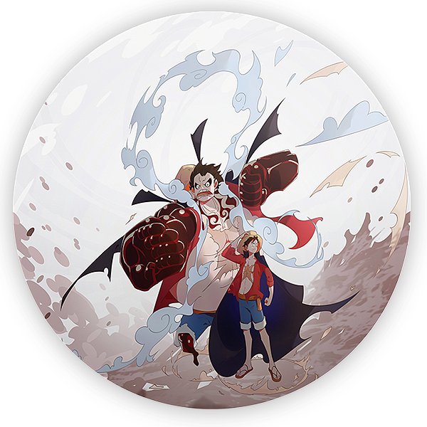 Painel Redondo - Luffy One Piece - Sublimado 3D