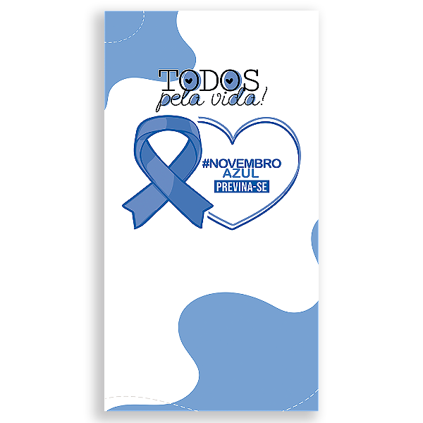 Faixa Lateral - Novembro Azul - Sublimado 3D