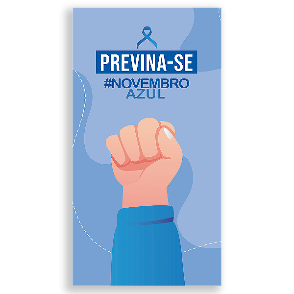 Faixa Lateral - Novembro Azul - Sublimado 3D