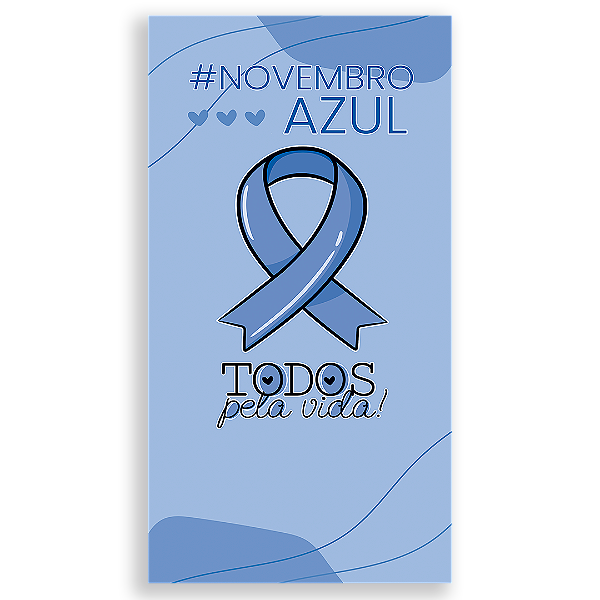 Faixa Lateral - Novembro Azul - Sublimado 3D