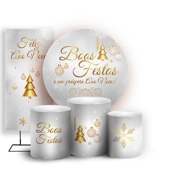 KIT Redondo Trio e Faixa - Ano Novo - Sublimado 3D