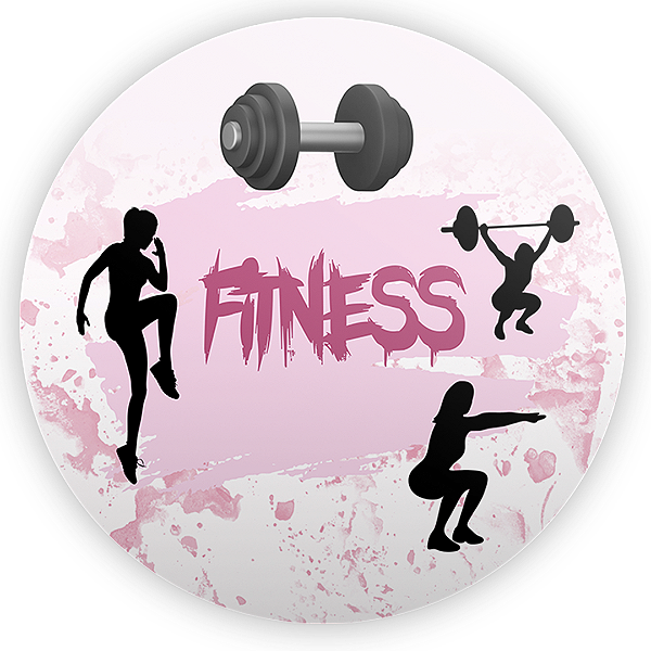 Painel Redondo - Academia - Sublimado 3D