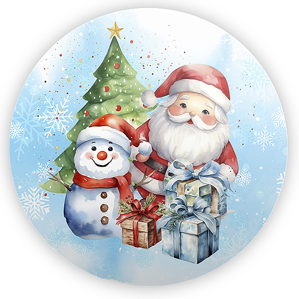 Painel Redondo - Natal - Sublimado 3D