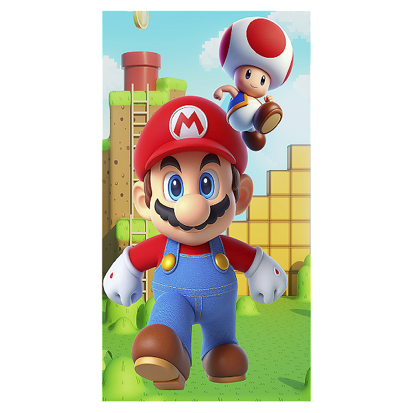Faixa Lateral - Super Mario - Sublimado 3D