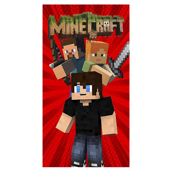 Faixa Lateral - Minecraft - Sublimado 3D