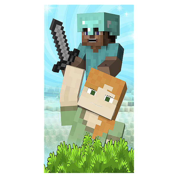 Faixa Lateral - Minecraft - Sublimado 3D