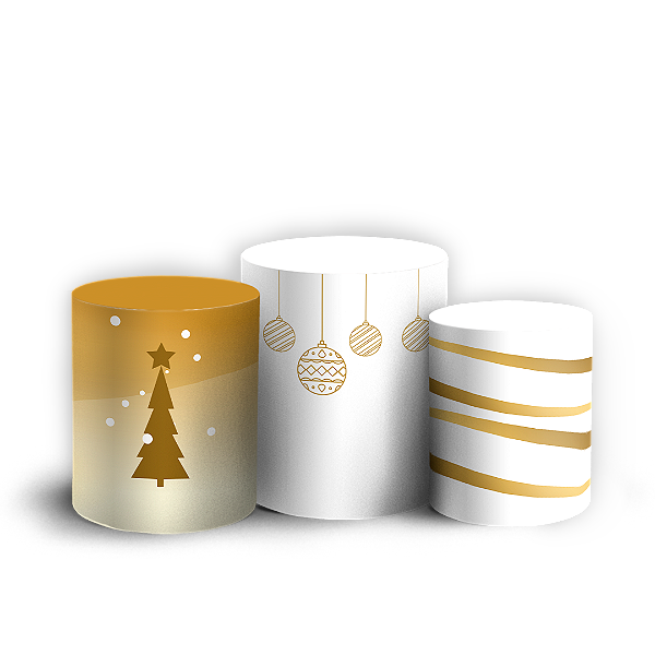 Trio Cilindro - Ano Novo - Sublimado 3D + Elástico