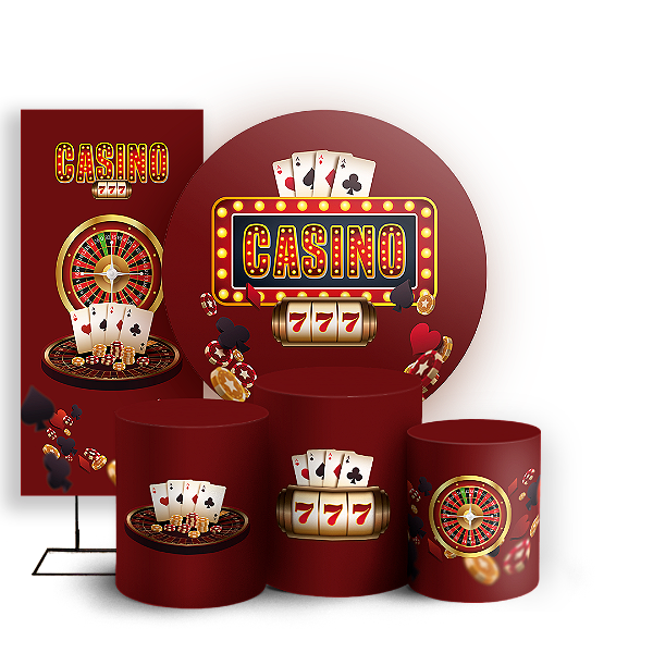 KIT Redondo Trio e Faixa - Cassino - Sublimado 3D