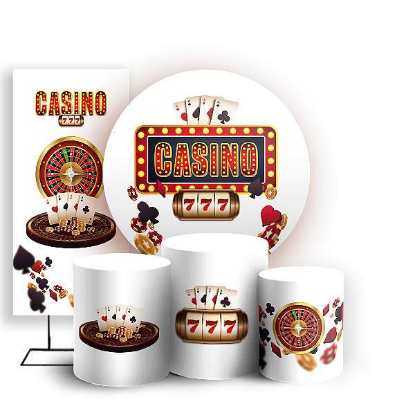 KIT Redondo Trio e Faixa - Cassino - Sublimado 3D