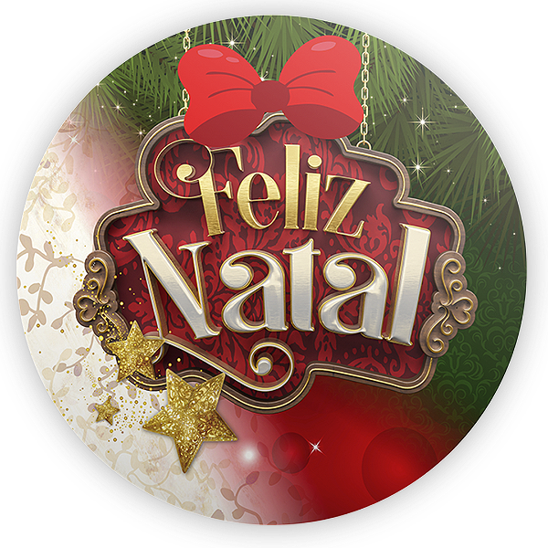 Painel Redondo - Natal - Sublimado 3D