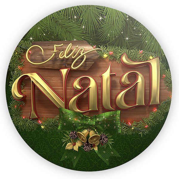 Painel Redondo - Natal - Sublimado 3D