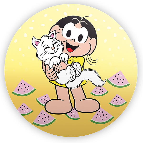 Painel Redondo - Magali Turma da Monica - Sublimado 3D