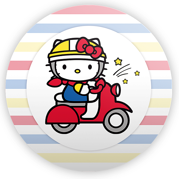 Painel Redondo - Hello Kitty - Sublimado 3D