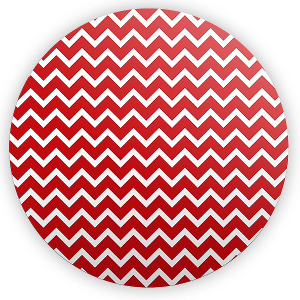 Painel Redondo - Fundo Chevron Zig Zag - Sublimado 3D