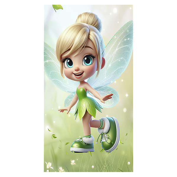 Faixa Lateral - Tinker Bell Sininho - Sublimado 3D
