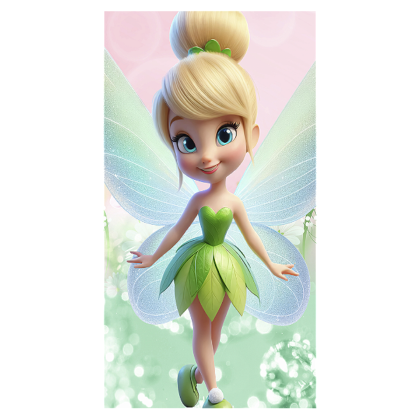 Faixa Lateral - Tinker Bell Sininho - Sublimado 3D