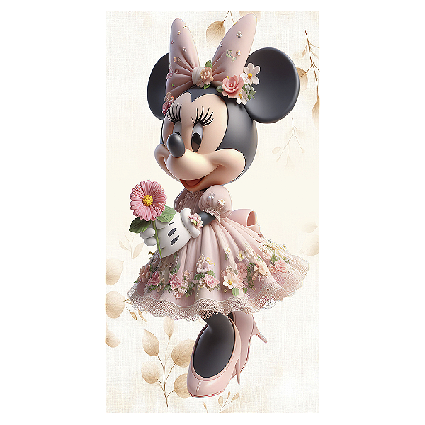 Faixa Lateral - Minnie Jardim - Sublimado 3D