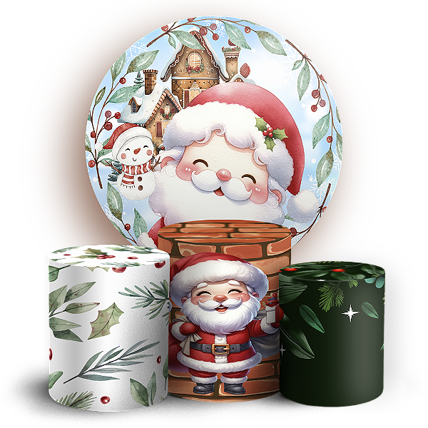KIT Redondo e Trio - Natal - Sublimado 3D