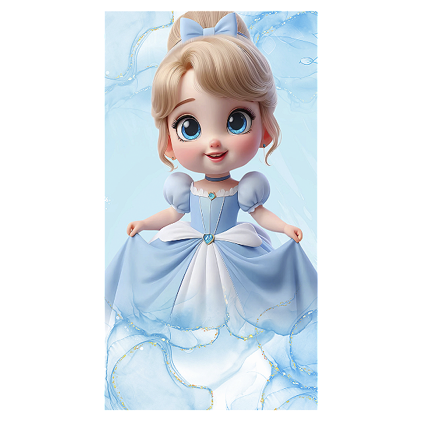 Faixa Lateral - Cinderela - Sublimado 3D