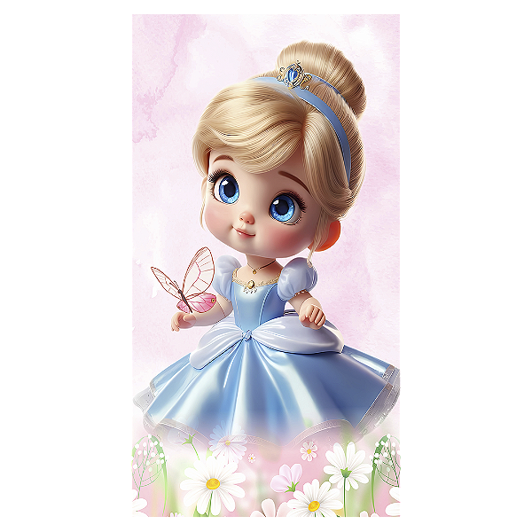 Faixa Lateral - Cinderela - Sublimado 3D