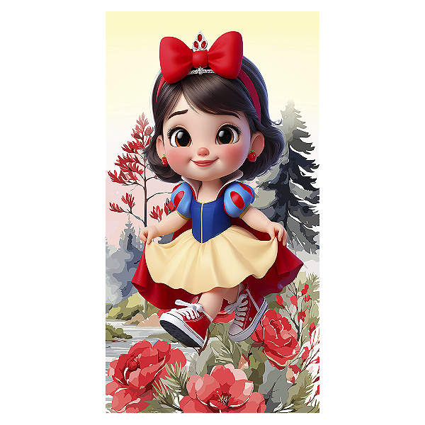 Faixa Lateral - Branca De Neve - Sublimado 3D