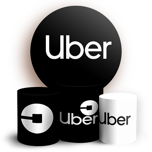 KIT Redondo e Trio - Aplicativo Uber - Sublimado 3D