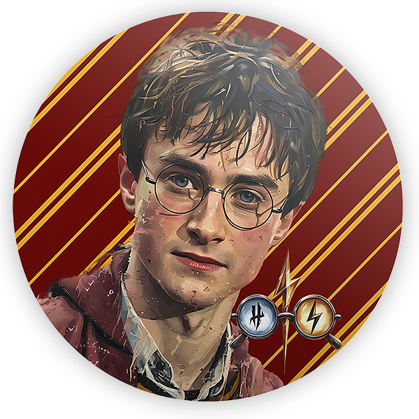 Painel Redondo - Harry Potter - Sublimado 3D