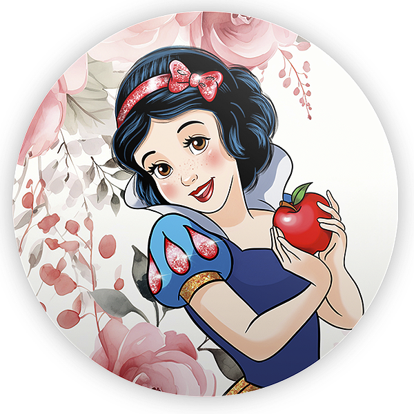 Painel Redondo - Branca De Neve - Sublimado 3D