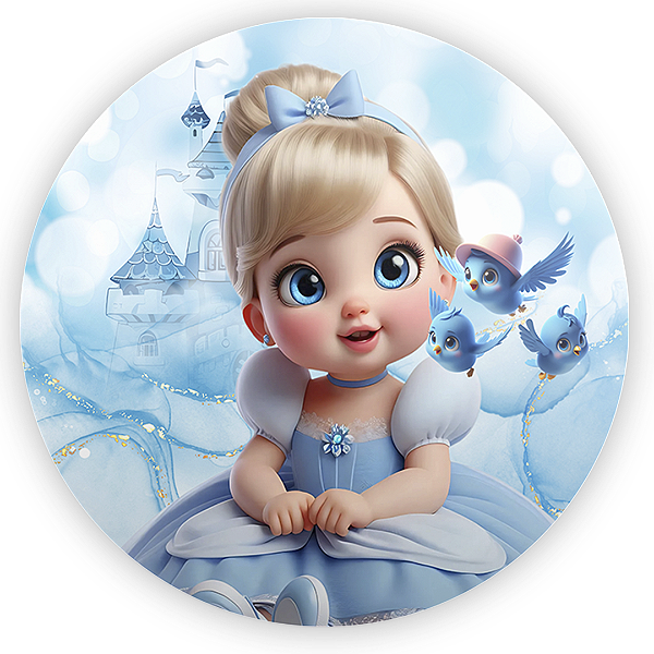 Mini Painel - Cinderela - Sublimado 3D