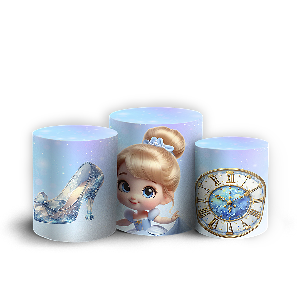 Trio Cilindro - Cinderela - Sublimado 3D