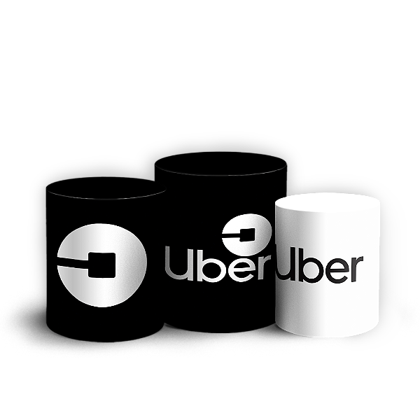 Trio Cilindro - Aplicativo Uber - Sublimado 3D