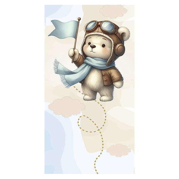 Faixa Lateral - Ursinho Baloeiro - Sublimado 3D