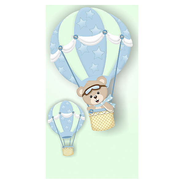 Faixa Lateral - Ursinho Baloeiro - Sublimado 3D