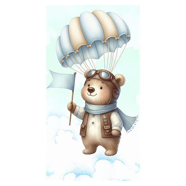 Faixa Lateral - Ursinho Baloeiro - Sublimado 3D