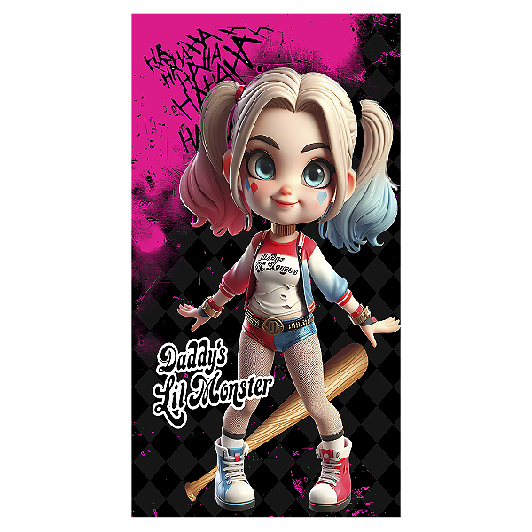 Faixa Lateral - Arlequina e Coringa - Sublimado 3D