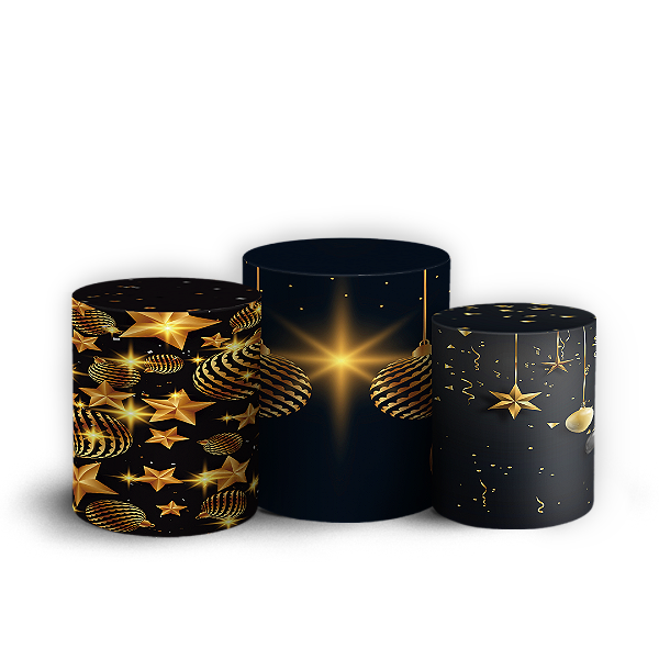 Trio Cilindro - Natal - Sublimado 3D