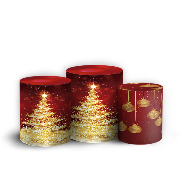 Trio Cilindro - Natal - Sublimado 3D