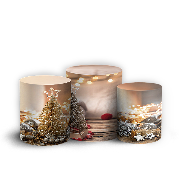 Trio Cilindro - Natal - Sublimado 3D